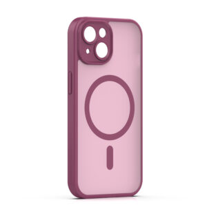 Mag Matt dėklas Apple iPhone 13 6,1" bordo spalvos su apsauga kamerai - Image 2