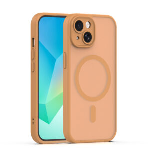 Mag Matt dėklas Apple iPhone 14 6,1" rudas su apsauga kamerai