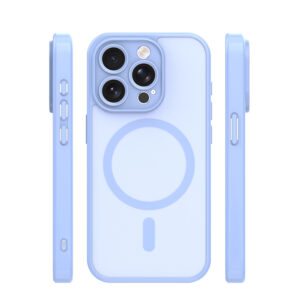 Mag Matt dėklas Apple iPhone 15 Pro 6,1" šviesiai mėlynas apsauga kamerai - Image 3