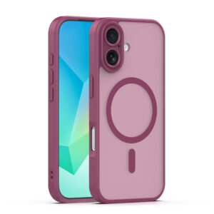 Mag Matt dėklas Apple iPhone 16 6,1" bordinis su apsauga kamerai