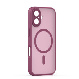 Mag Matt dėklas Apple iPhone 16 6,1" bordinis su apsauga kamerai - Image 2