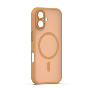 Mag Matt dėklas, skirtas Apple iPhone 17 6,3" / 18 6,3" rudas, su apsauga kamerai - Image 2