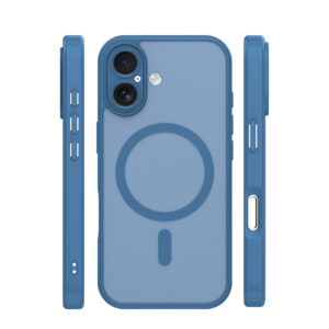 Mag Matt dėklas Apple iPhone 16 6,1" tamsiai mėlynas apsauga kamerai - Image 3