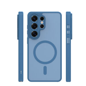 Mag Matt dėklas Samsung Galaxy S26 Ultra tamsiai mėlynas su apsauga kamerai - Image 2