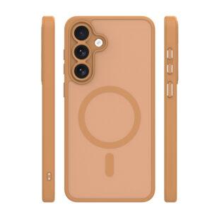 Mag Matt dėklas Samsung Galaxy S24 / S25 rudas, didelė anga - Image 3