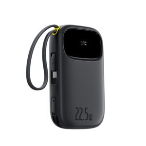 Baseus Qpow3 skaitmeninis greitojo įkrovimo išorinis akumuliatorius 22.5W 10000mAh Cosmic Black