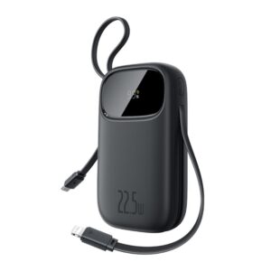 Baseus Qpow3 skaitmeninis greitojo įkrovimo išorinis akumuliatorius 22.5W 10000mAh Cosmic Black - Image 2
