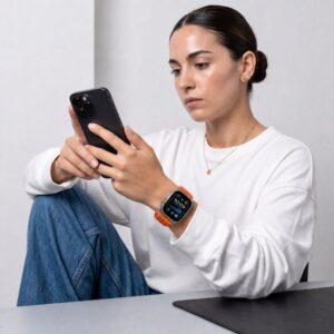 Tech-Protect NYLON SPORT APPLE WATCH 8 / 9 / 10 / 11 / SE / ULTRA (44 / 45 / 46 / 49 MM) ORANŽINIS - Image 4