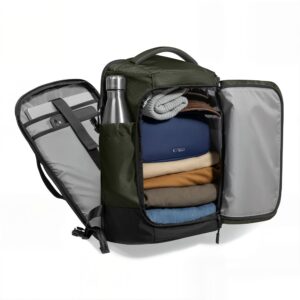 Tech-Protect DEFENDER S70 RYANAIR & WIZZAIR KELIONINĖ KUPRINĖ NEŠIOJAMAM KOMPIUTERIUI, 24L 40x30x20, KARINĖ ŽALIA - Image 4