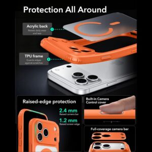 ESR Classic Hybrid MagSafe Apple iPhone 17 PRO MAX / 18 PRO MAX MATINIS ORANŽINIS - Image 4