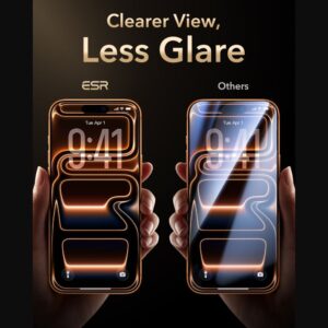 GRŪDINTAS STIKLAS ESR ULTRAFIT ARMORITE PRO TEMPERED GLASS Apple iPhone 17 PRO / 18 PRO BLACK - Image 4