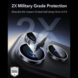 KAMEROS APSAUGA ESR ARMORITE CAMERA PROTECTOR Apple iPhone 18 PRO / 18 PRO MAX SKAIDRI - Image 4