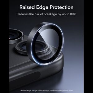 ESR ARMORITE KAMEROS APSAUGA 2-PACK Apple iPhone 18 PRO / 18 PRO MAX JUODA - Image 3