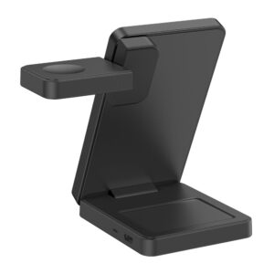 TECH-PROTECT A56 3IN1 MAGNETINIS MagSafe BELAIDIS ĮKROVIKLIS 25W QI2.2 JUODAS - Image 4