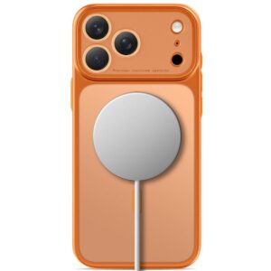 TECH-PROTECT MAGPRIME MAGSAFE CC Apple iPhone 17 PRO / 18 PRO MATINIS KOSMINĖS ORANŽINĖS SPALVOS DĖKLAS - Image 4