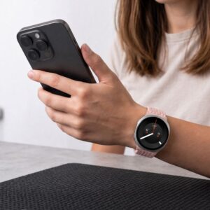 TECH-PROTECT NYLONMAG SAMSUNG GALAXY WATCH 8 / 9 / CLASSIC (40 / 44 / 46 MM) DUSTY ROSE - Image 4