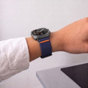 TECH-PROTECT NYLON CLASP SAMSUNG GALAXY WATCH ULTRA 1 / 2 2024-2026 (47 MM) TAMSIAI MĖLYNA - Image 4