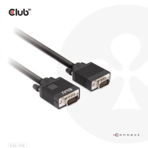 CABLE VGA TO VGA 10M/M/M CAC-1710 CLUB3D - Image 1