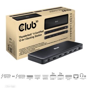 NB ACC DOCKING STATION 12IN1/THUNDERBOLT CSV-1582 CLUB3D - Image 1