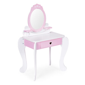 Didelis žaislinis kosmetinis staliukas vaikams su veidrodžiu, kėdute ir 7 priedais ECOTOYS - Image 5