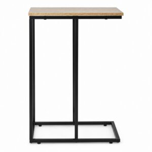 Loft stiliaus staliukas nešiojamam kompiuteriui su metaliniu rėmu ModernHome - Image 5