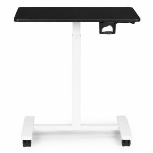 Mobilus rašomasis stalas 70x48 cm nešiojamam kompiuteriui, reguliuojamo aukščio 71.5-112 cm, juodas stalviršis ModernHome - Image 5