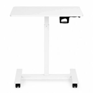 Mobile desk 70x48 cm laptop table height adjustable 71.5-112 cm white ModernHome - Image 5