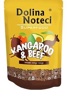 Dolina Noteci Superfood - Kengūra ir jautiena - drėgnas maistas šunims - 300 g