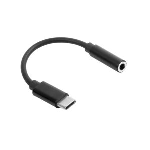 Maxlife garso adapteris MXJC-02 jack 3,5 mm - USB-C juodas