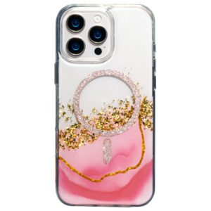 Epoxy Mag dėklas, skirtas Apple iPhone 12 / 12 Pro 6,1" rožinis - Image 3