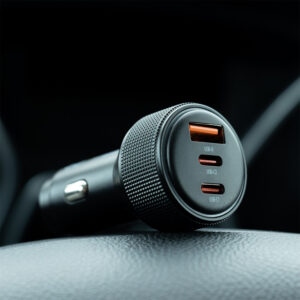 Forever CC-07-66ACC PD QC automobilinis įkroviklis 1x USB-A 2x USB-C 66W juodas - Image 5