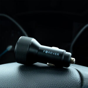 Forever CC-07-66ACC PD QC automobilinis įkroviklis 1x USB-A 2x USB-C 66W juodas - Image 6