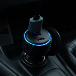 Forever CC-07-66ACC PD QC automobilinis įkroviklis 1x USB-A 2x USB-C 66W juodas - Image 8