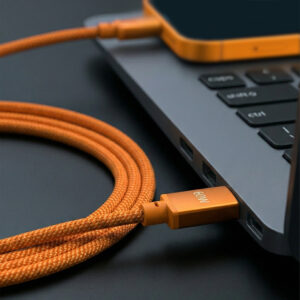 Forever Saffron USB-C – USB-C laidas 1,0 m 60W oranžinis - Image 7