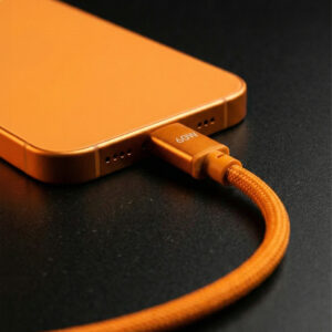 Forever Saffron USB-C – USB-C laidas 1,0 m 60W oranžinis - Image 8