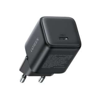 Sieninis įkroviklis GaN 30W USB-C QC4+ PD3.0, juodas