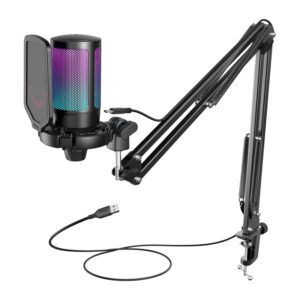 Fifine A6T tripod gaming microphone (black) - Image 1