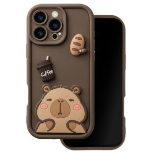 Itin madingas 3D dėklas, skirtas Samsung Galaxy S26 Plus, kapibara