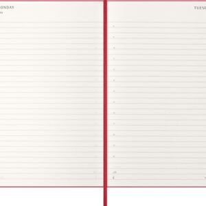 Kalender-märkmik Moleskine 2027 13x21cm, päev, kõvad kaaned, punane - Image 3