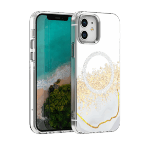 Epoxy Mag dėklas, skirtas Apple iPhone 12 / 12 Pro 6,1" baltas