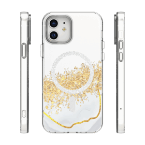 Epoxy Mag dėklas, skirtas Apple iPhone 12 / 12 Pro 6,1" baltas - Image 2