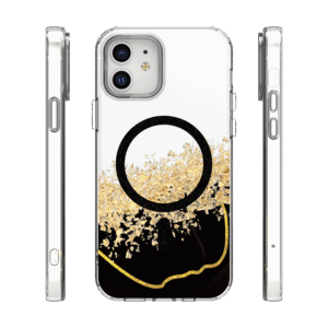 Epoxy Mag dėklas, skirtas Apple iPhone 12 / 12 Pro 6,1" juodas - Image 2