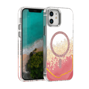 Epoxy Mag dėklas, skirtas Apple iPhone 12 / 12 Pro 6,1" rožinis