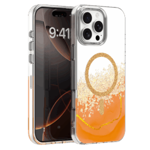 Epoxy Mag dėklas, skirtas Apple iPhone 16 Pro 6,3" oranžinis