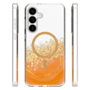 Epoxy Mag dėklas, skirtas Samsung Galaxy S25 FE, oranžinis - Image 2