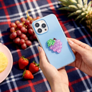 „Fruit“ 2in1 dėklas, skirtas „Apple“ iPhone 16e / 17e, mėlynas - Image 9