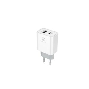Tinklo įkroviklis MX ALFA 20W PD+QC, USB-A+C baltas TTT - Image 2