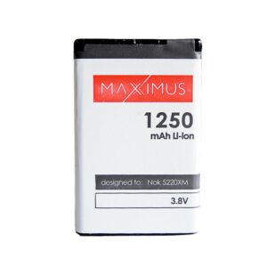 Akumuliatorius MAXXIMUS NOK 5220XM/6303 1250 Li-ion c3-01/c5/c6-01