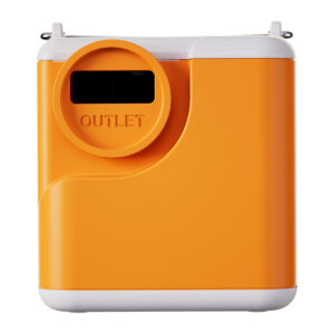 Flextail Nano Pump 5C2 portable pump oranžinės spalvos