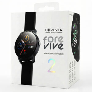 „Forever“ išmanusis laikrodis „ForeVive 2 SB-330“, juodas, su 3W „Bluetooth“ garsiakalbiu - Image 4